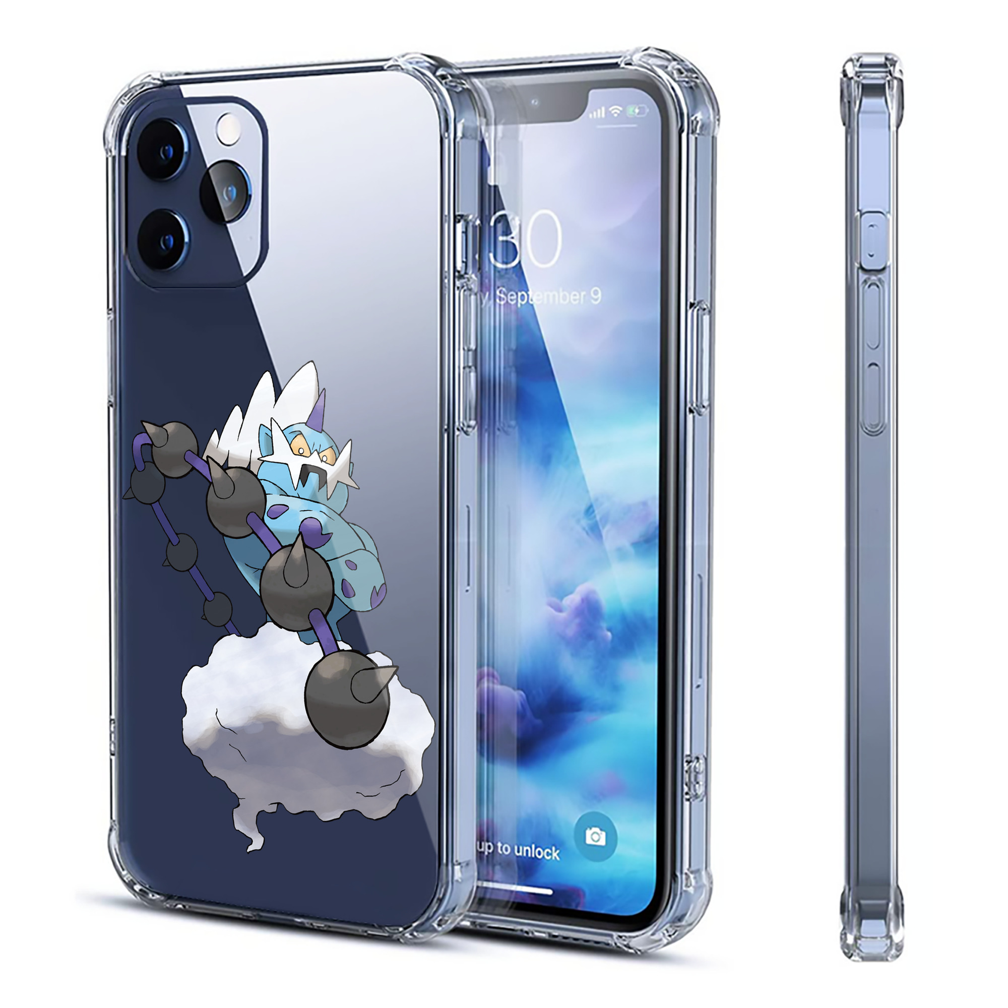 （画像用） ポケットモンスター Pokémon 【iPhone 12シリーズ対応】透明スマホケース（クリアソフトケース）
